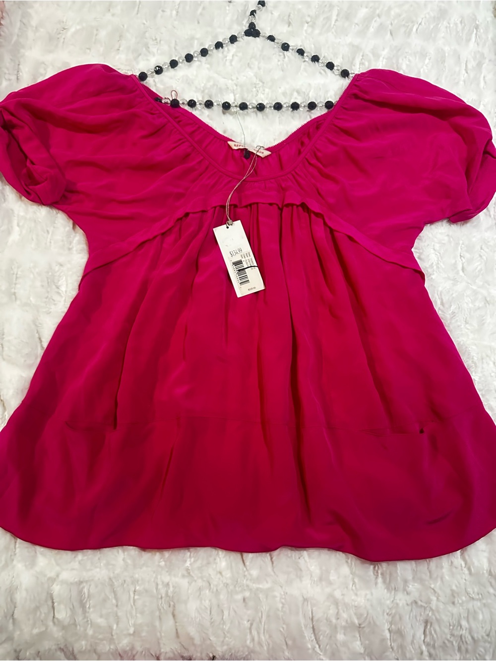 Rebecca Taylor Silk Babydoll Blouse